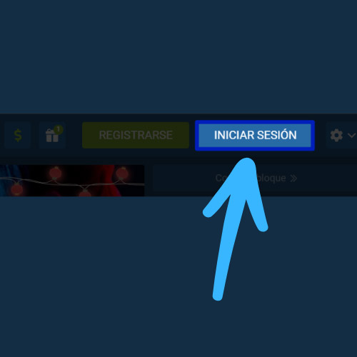 Encuentra el botón "Iniciar sesión"