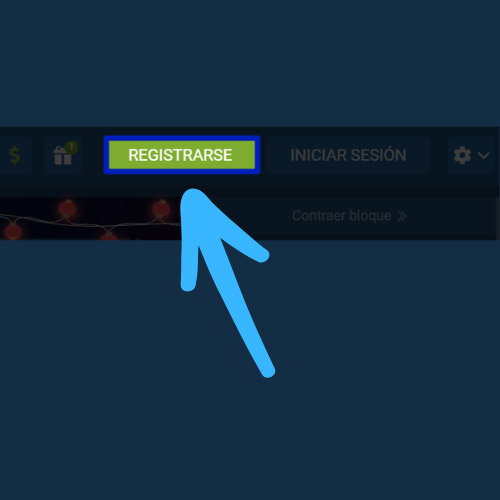 Haga clic en el botón "Registrarse"